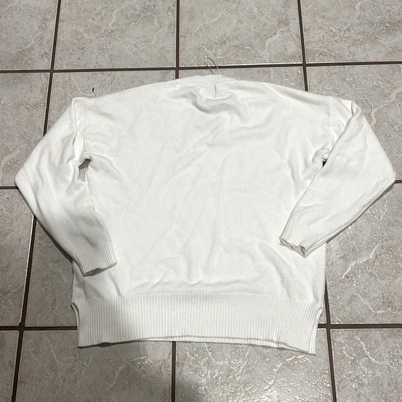 Red Dress Fable Ivory White Any Day Now V Neck Super Soft Sweater - Picture 11 of 14